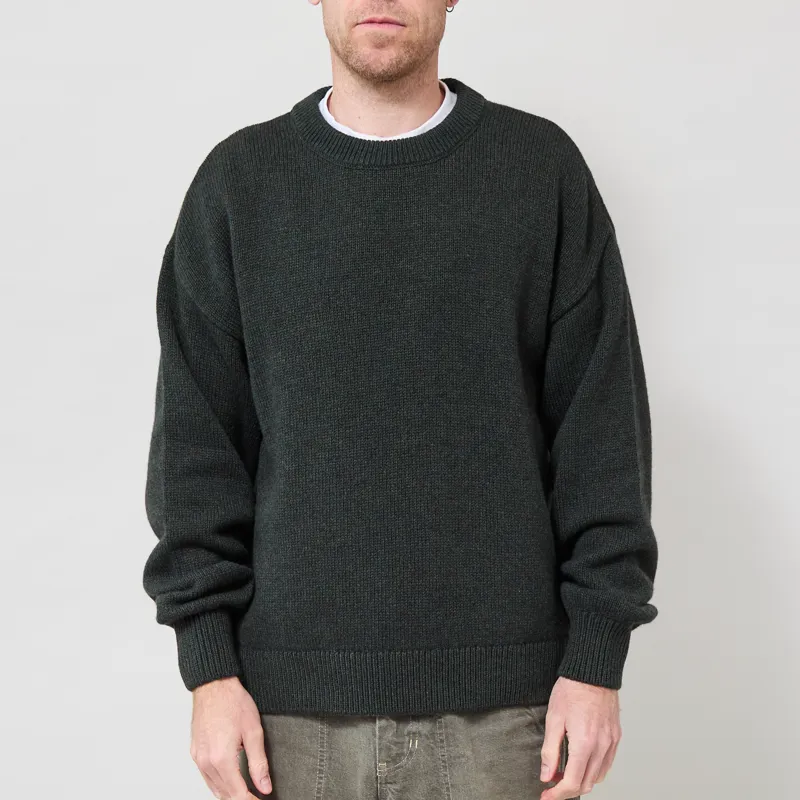 Colorful Standard Oversized Merino Wool Crew Hunter Green