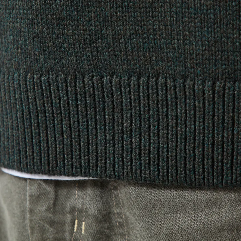 Colorful Standard Oversized Merino Wool Crew Hunter Green-7