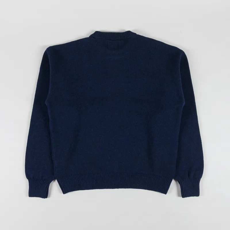 Colorful Standard Oversized Merino Wool Crew Marine Blue-1