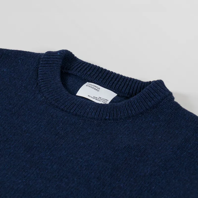Colorful Standard Oversized Merino Wool Crew Marine Blue-4