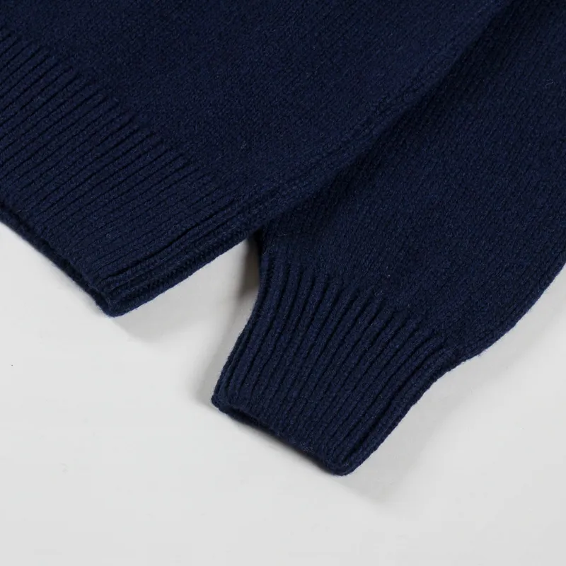 Colorful Standard Oversized Merino Wool Crew Navy Blue-5
