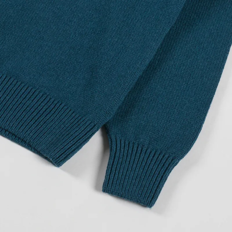 Colorful Standard Oversized Merino Wool Crew Ocean Green-5