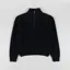 Colorful Standard Merino Quarter Zip Deep Black