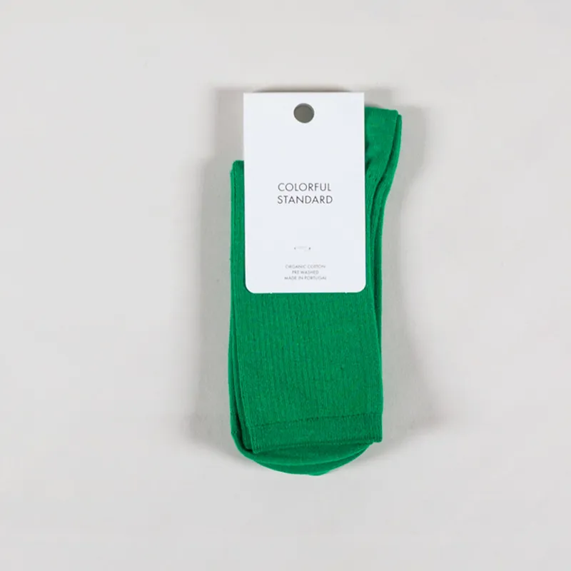 Colourful Standard Womens Classic Organic Sock Kelly Green