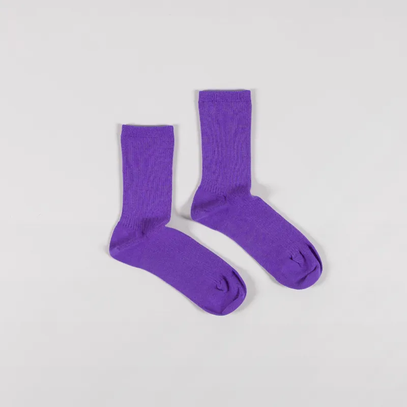 Colourful Standard Womens Classic Organic Socks Ultra Violet