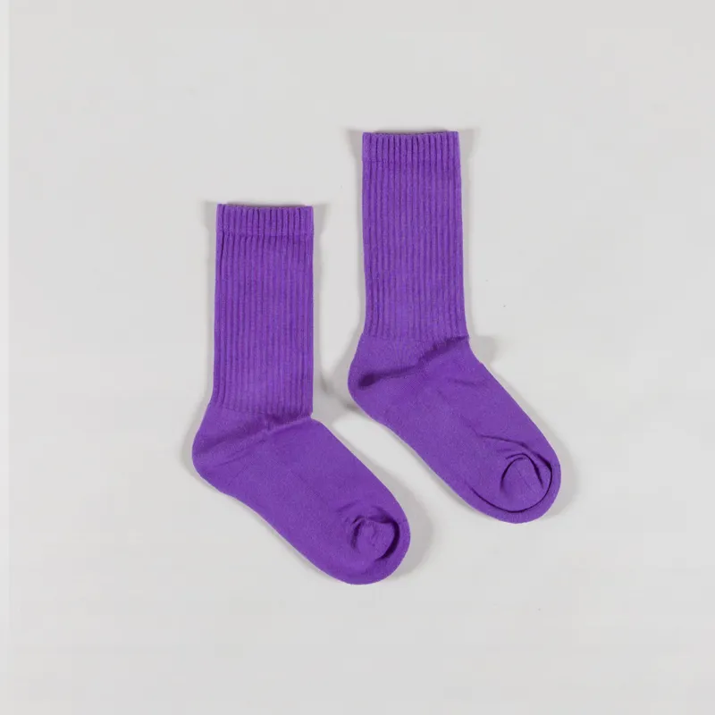 Colorful Standard Womens Organic Active Sock Ultra Violet