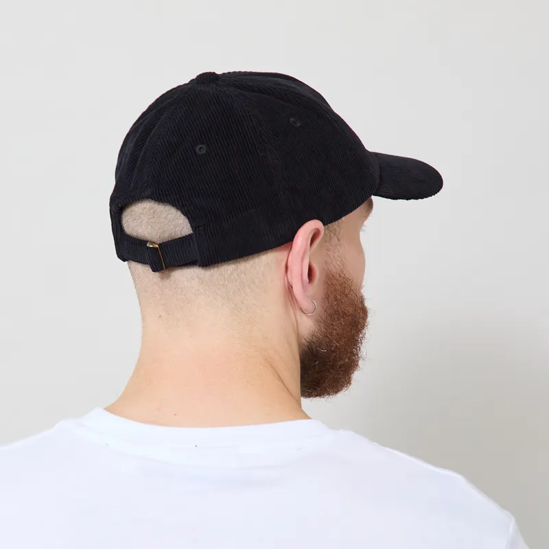 Colorful Standard Organic Corduroy Cap Deep Black-2