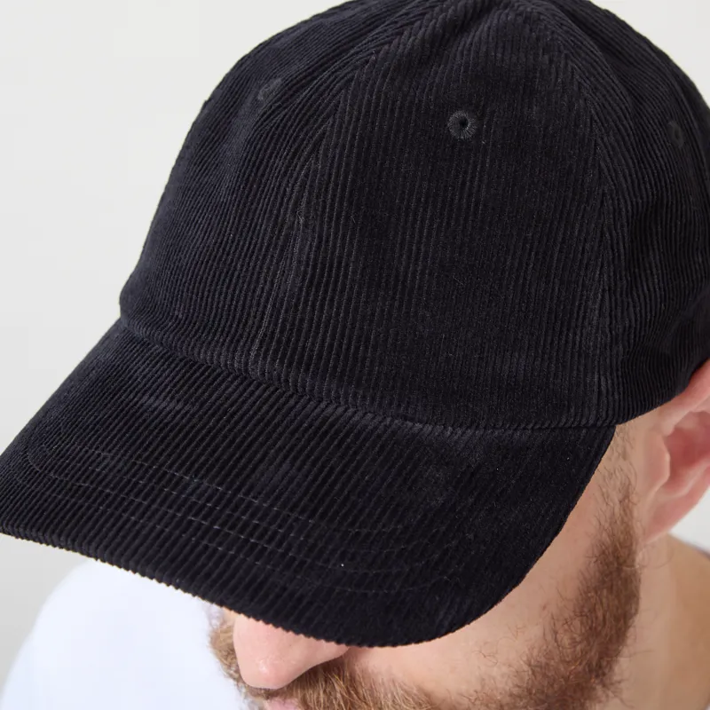 Colorful Standard Organic Corduroy Cap Deep Black-4