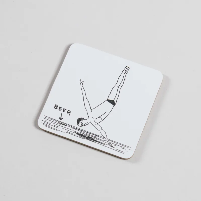David Shrigley Beer Diver Coaster