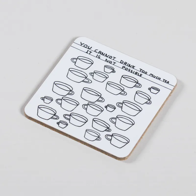 David Shrigley Too Much Tea Coaster-1