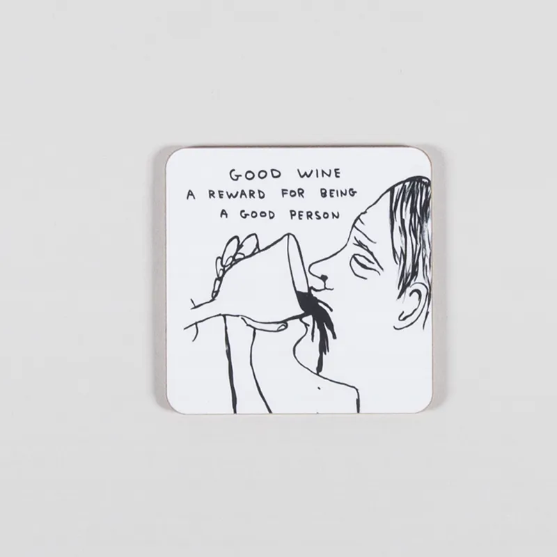 David Shrigley Good Wine Coaster