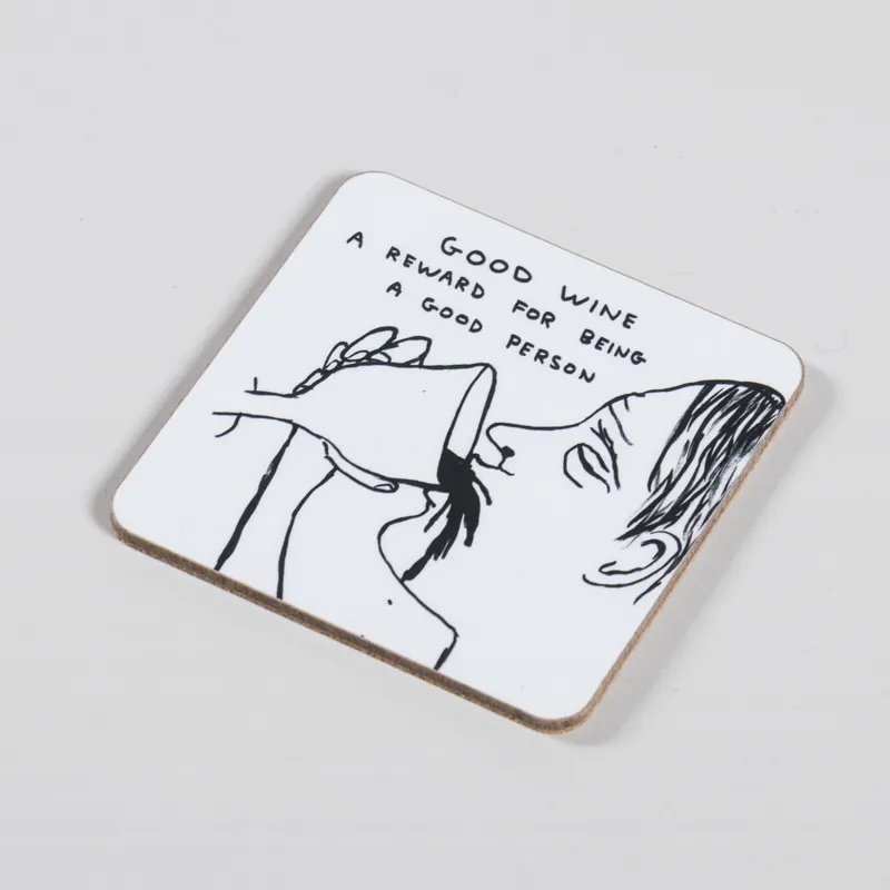 David Shrigley Good Wine Coaster-1