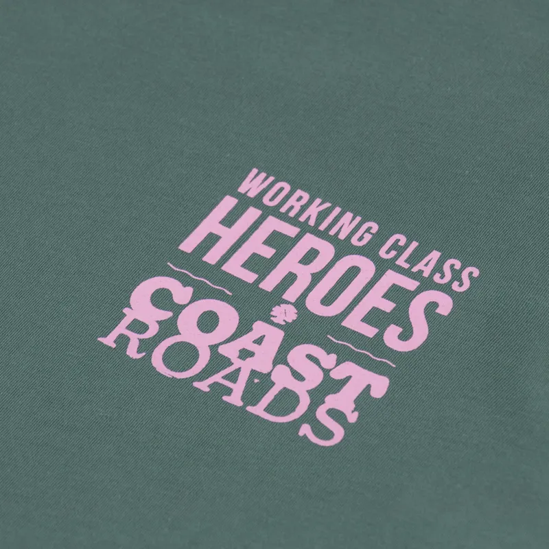 Working Class Heroes x Coast Roads Regular Fit T Shirt Green Bay-5