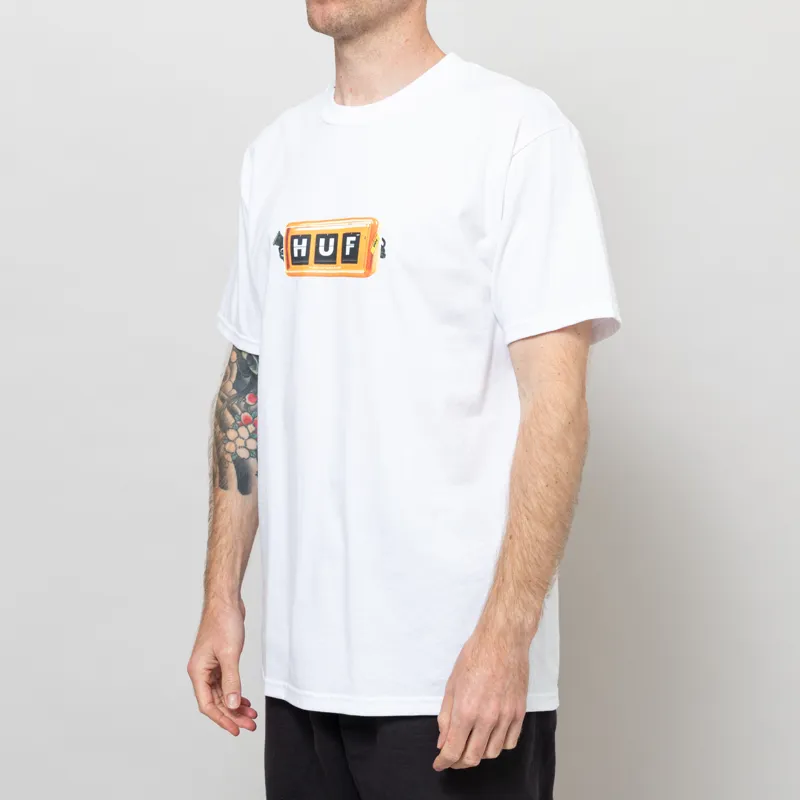 Huf Countdown T Shirt White-1