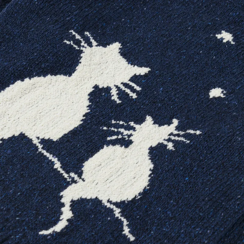 Howlin' Cats In Space Sweater Blue-4