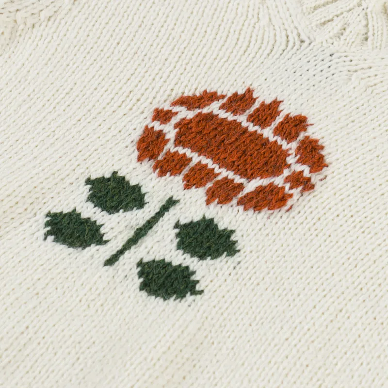 Howlin' Womens Close To The Flower Knitted Vest Ecru-8