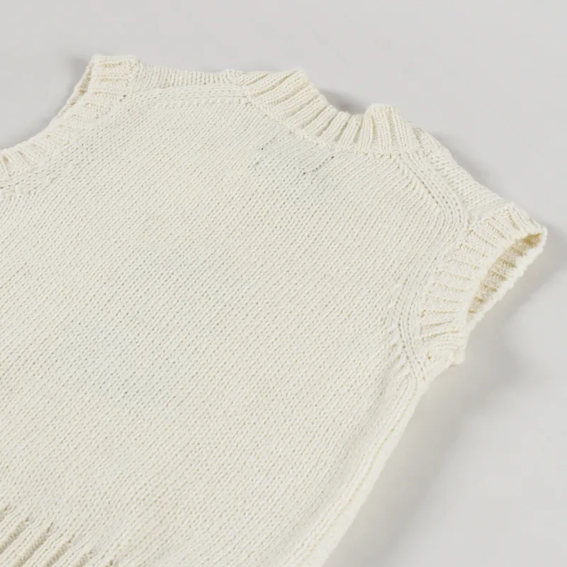 Howlin' Womens Close To The Flower Knitted Vest Ecru-7