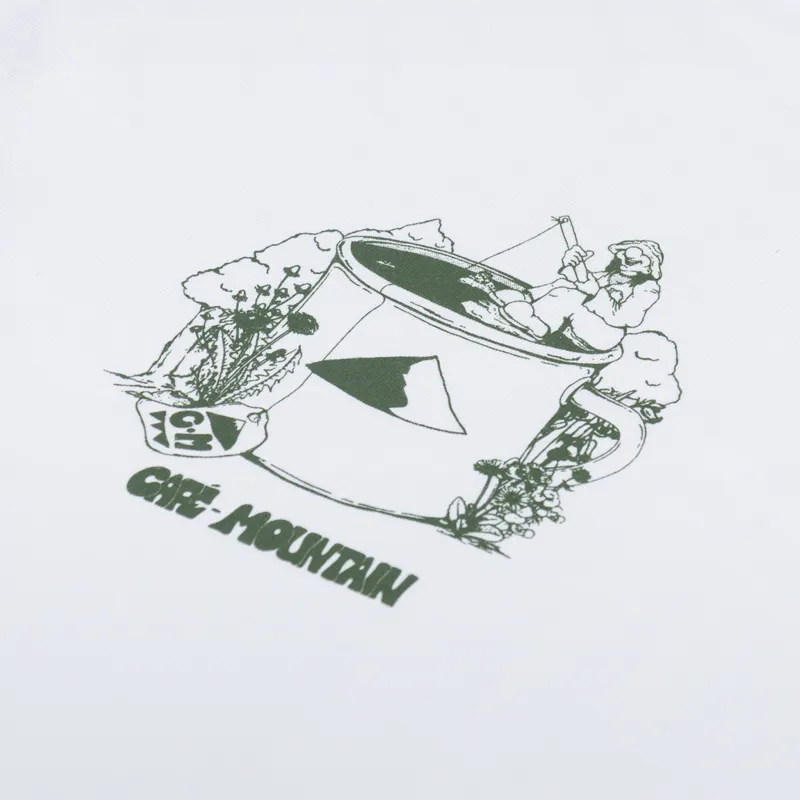 Cafe Mountain Cuppa Tee T Shirt Natural-2