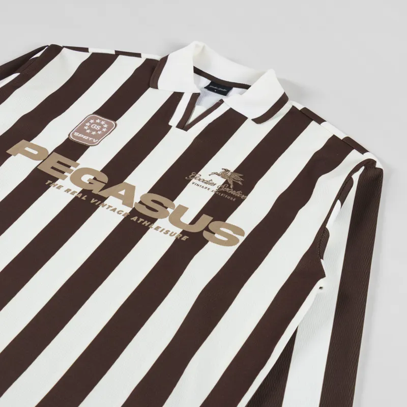 Goodies Sportive Vintage Football T Shirt Cocoa-2
