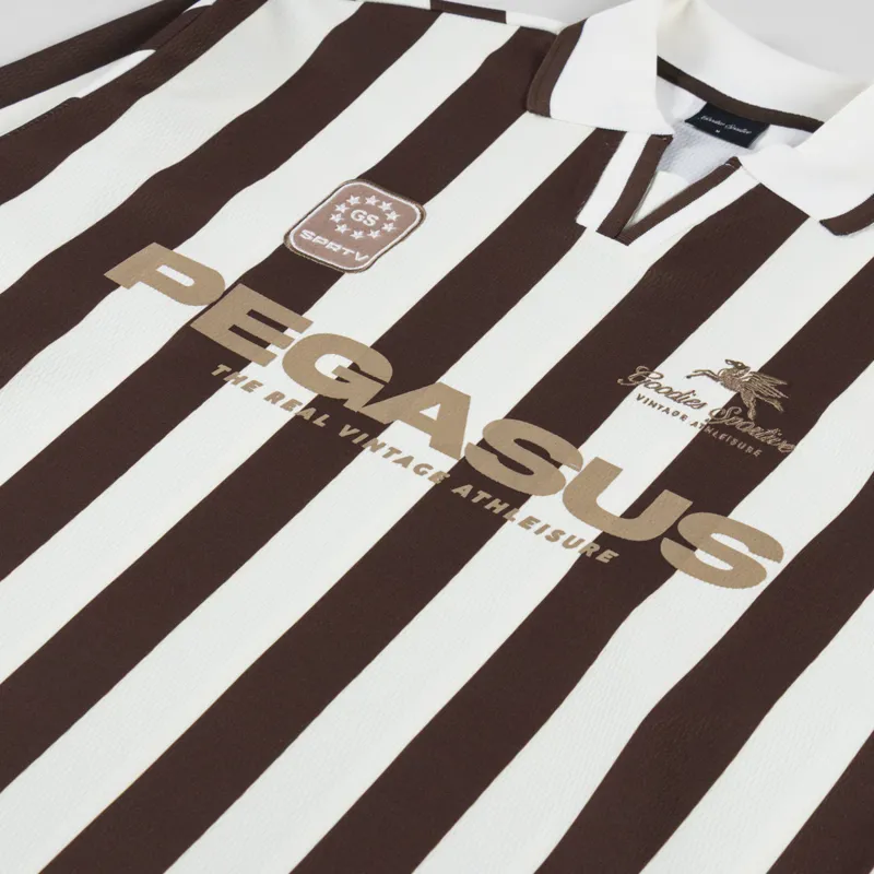 Goodies Sportive Vintage Football T Shirt Cocoa-5