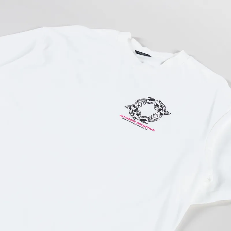 Goodies Sportive Carp T Shirt White-3