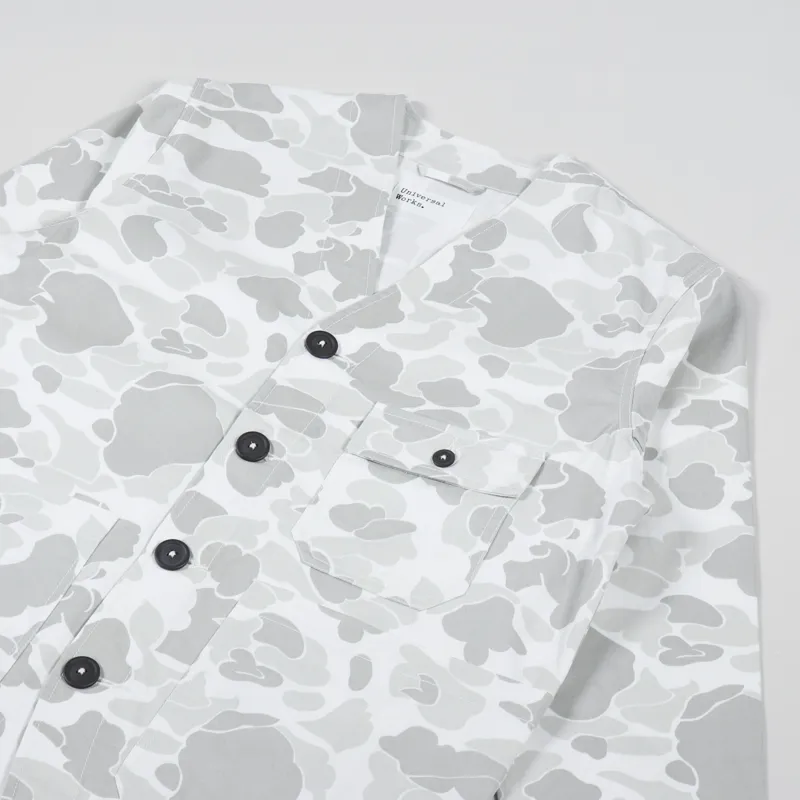 Universal Works Cabin Jacket Ecru UW Cotton Camo-3