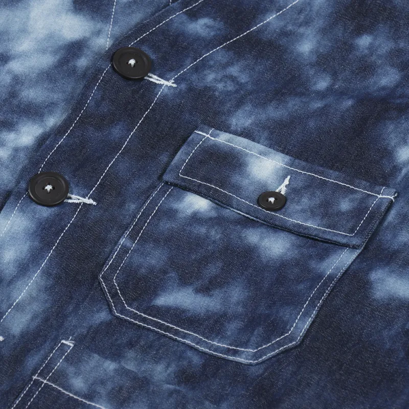 Universal Works Cabin Jacket Indigo Space Denim-9