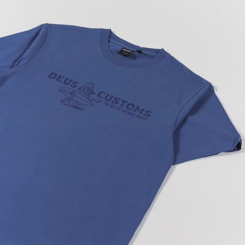 Deus Ex Machina Cadabra T Shirt Dusty Blue-2