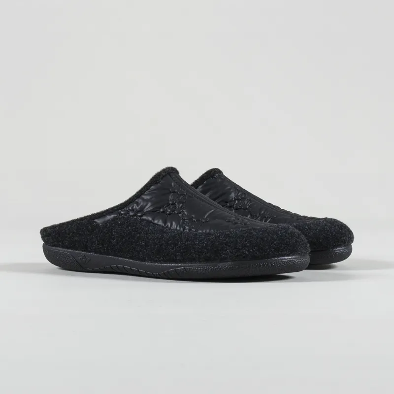 Gurus Mens Cadiz Slippers Black