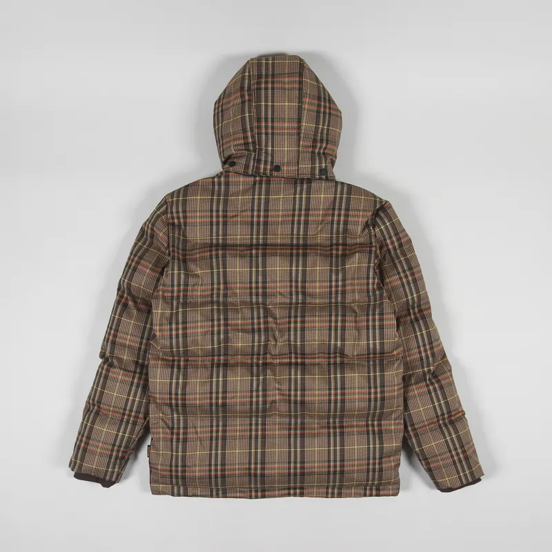 Hikerdelic Calland Puffer Jacket Brown Plaid-4
