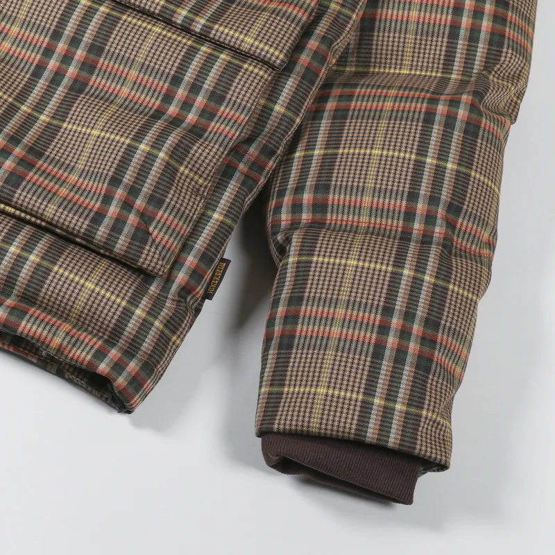 Hikerdelic Calland Puffer Jacket Brown Plaid-12