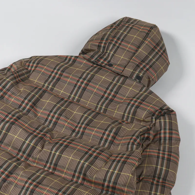 Hikerdelic Calland Puffer Jacket Brown Plaid-9