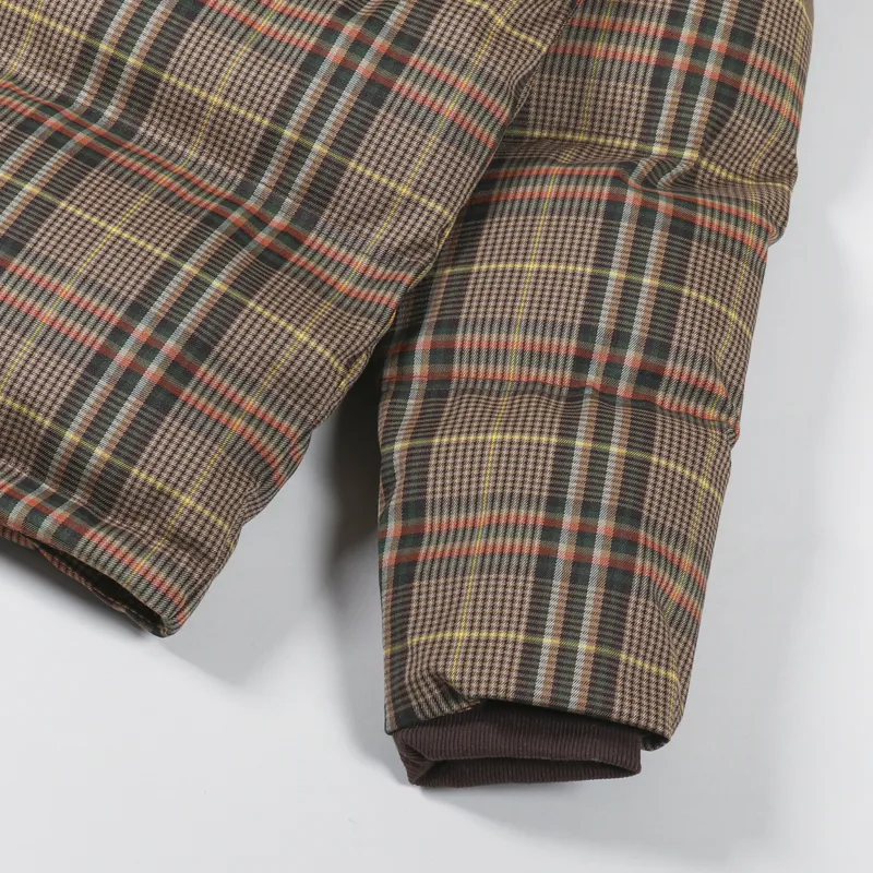Hikerdelic Calland Puffer Jacket Brown Plaid-10