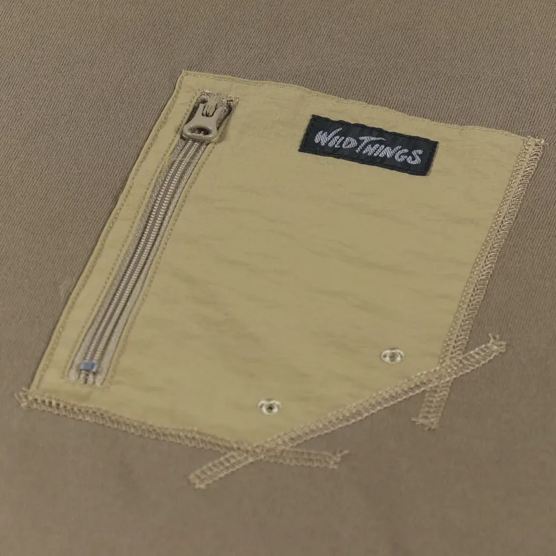 Wild Things Camp Pocket T Shirt Sand-2