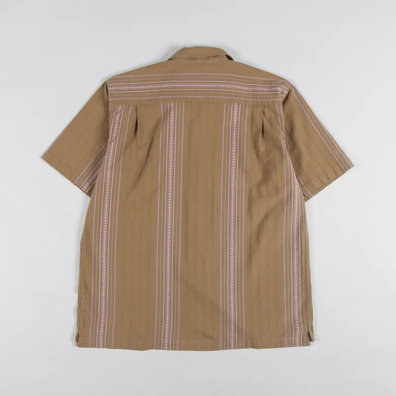 Universal Works Camp Shirt Deck Cotton Sand-1