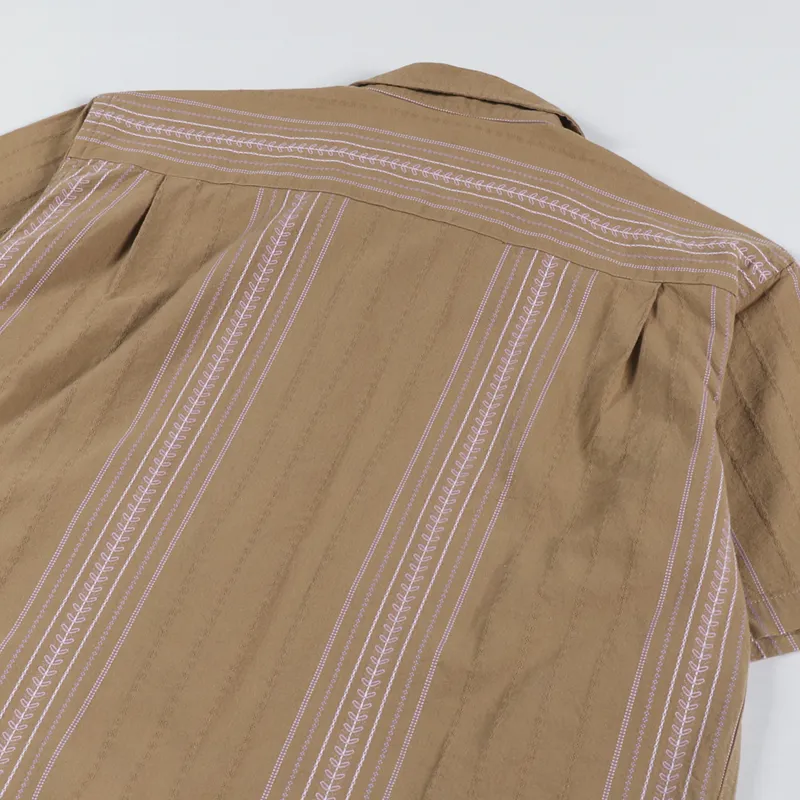 Universal Works Camp Shirt Deck Cotton Sand-3