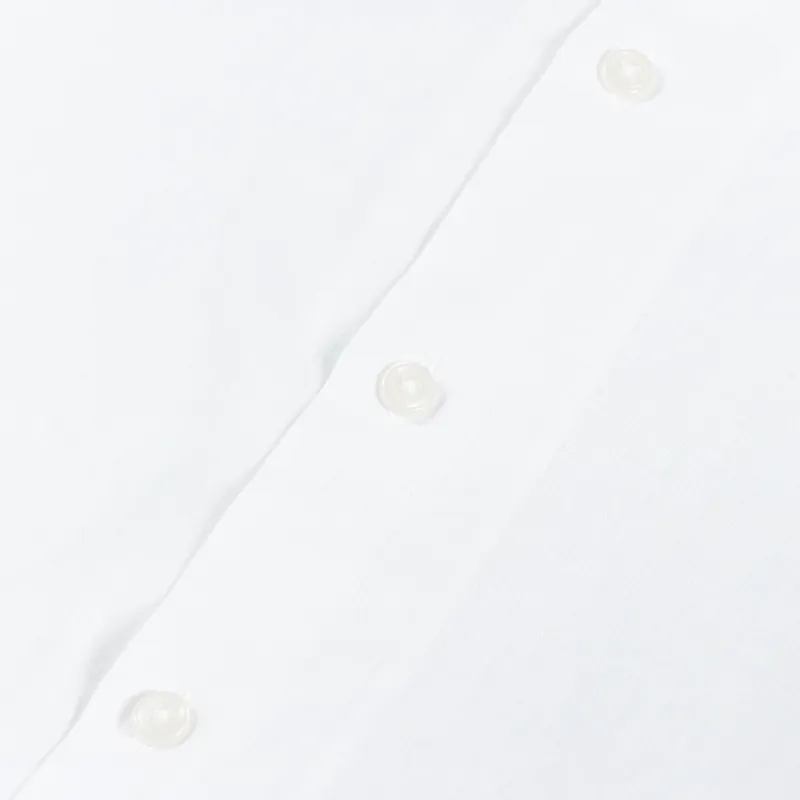 Universal Works Camp Shirt Linen Cot White-1