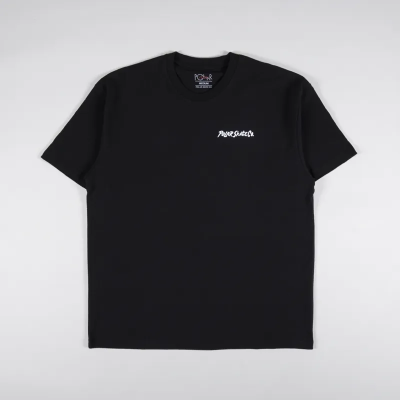 Polar Skate Co. Campfire T Shirt Black-1