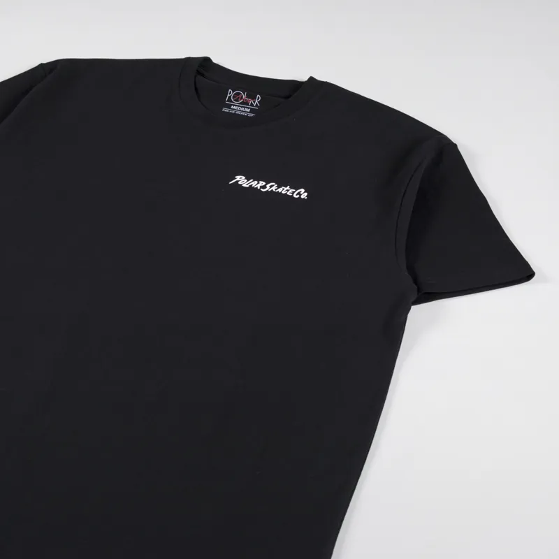Polar Skate Co. Campfire T Shirt Black-3