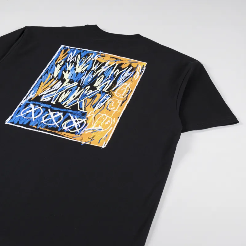 Polar Skate Co. Campfire T Shirt Black-2