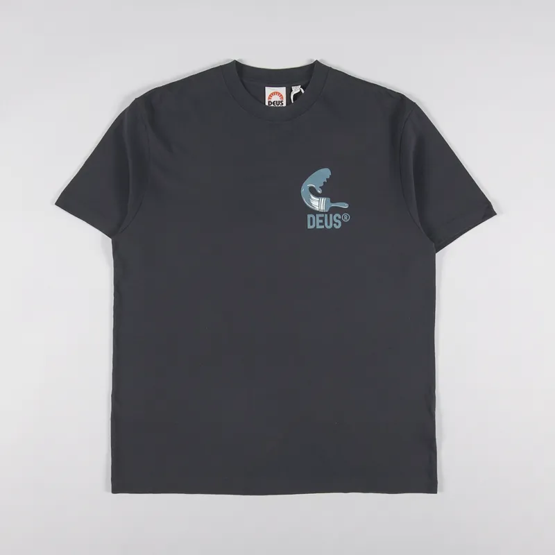 Deus Ex Machina Canggu Address T Shirt Anthracite-1