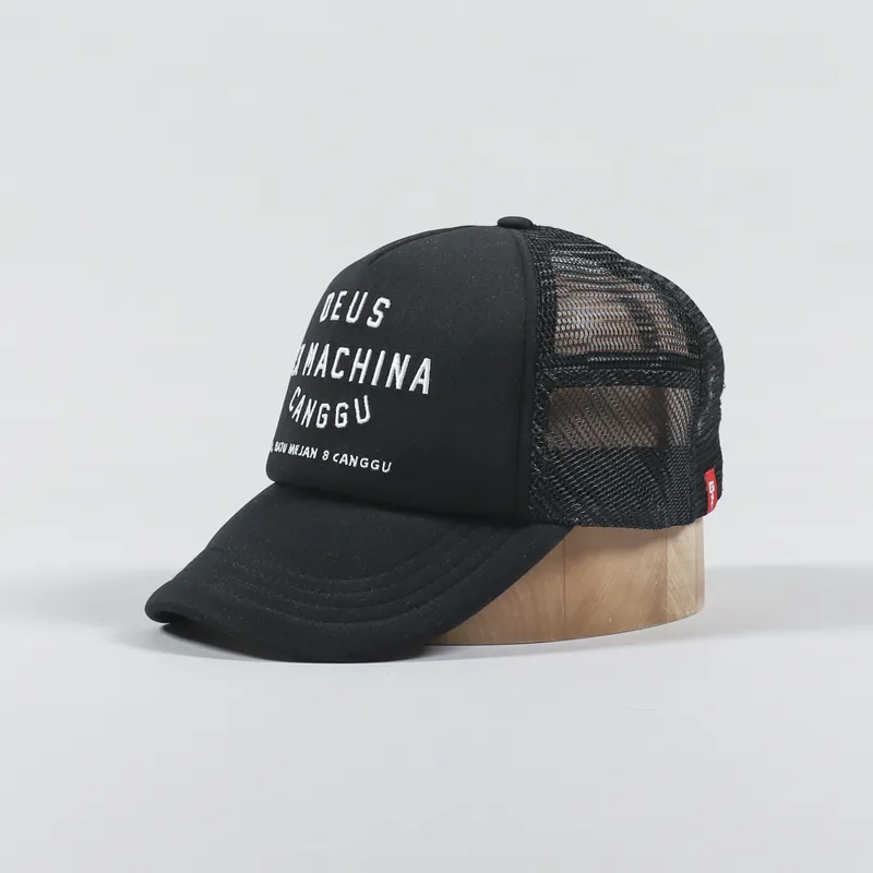 Vooruit Wat leuk doen alsof Deus Ex Machina Canggu Address Mens Mesh Trucker Cap Black White