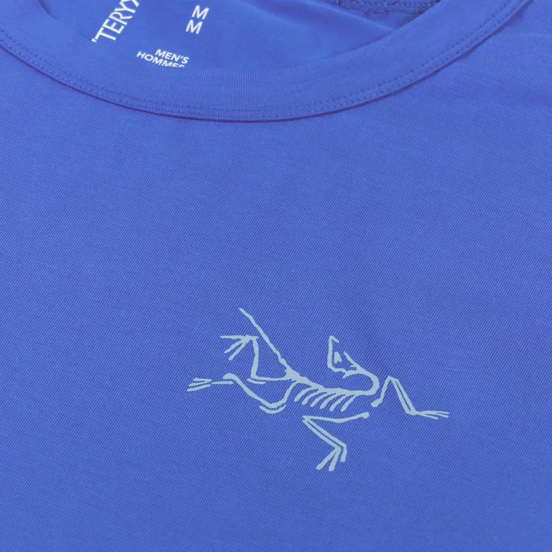 Arcteryx Mens Short Sleeve Captive Split T Shirt Fluidity Blue