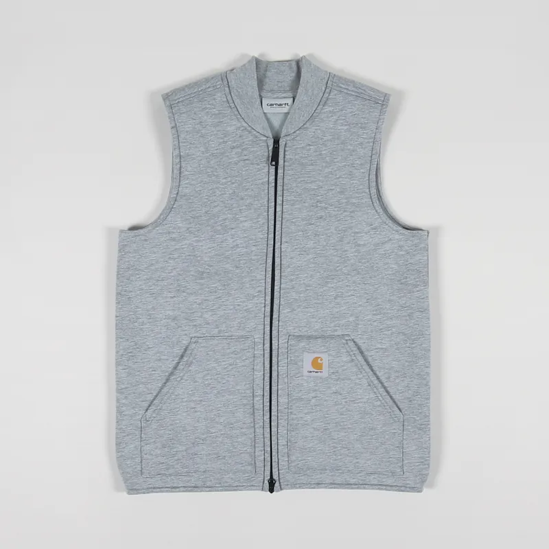 Carhartt WIP Mens Car-Lux Vest Grey Heather Winter Gilet