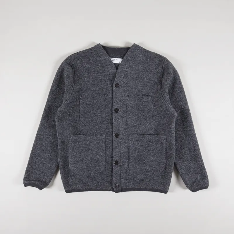 Universal Works Cardigan Grey Marl