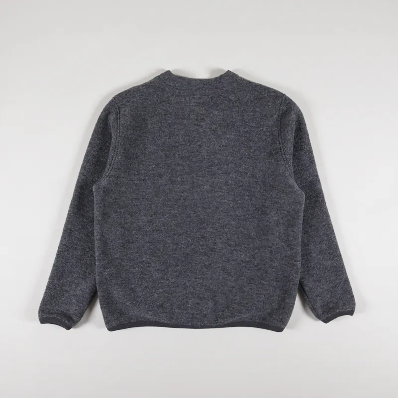 Universal Works Cardigan Grey Marl-2