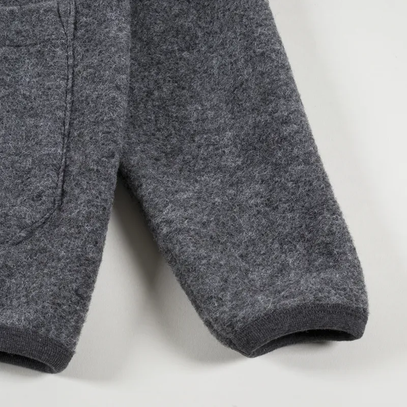 Universal Works Cardigan Grey Marl-8