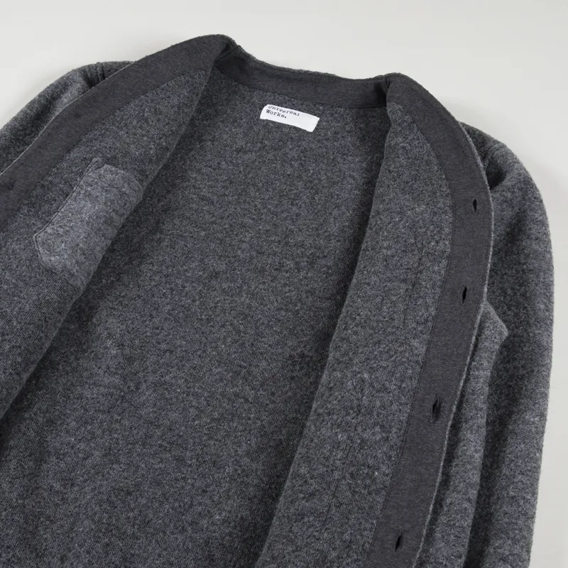 Universal Works Cardigan Grey Marl-4