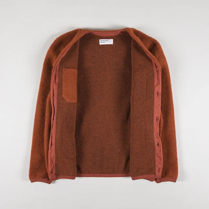 Universal Works Cardigan Orange-1