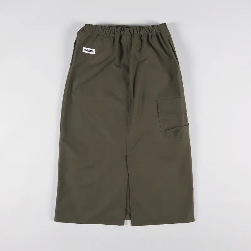 WAWWA Womens Cargo Skirt Khaki-1